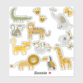 Aufkleber für wild lebende Tiere (Blatt)