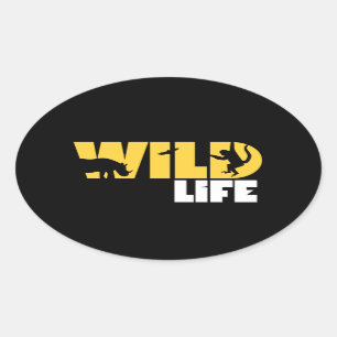 Aufkleber für wild lebende Tiere