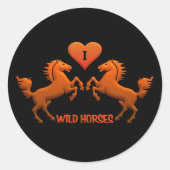 Aufkleber für Wilde Pferde (Vorderseite)