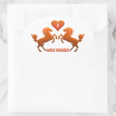 Aufkleber für Wilde Pferde (Tasche)