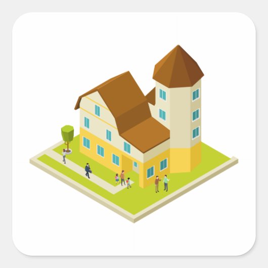 Aufkleber für Wohnwohnungen (Vorderseite)