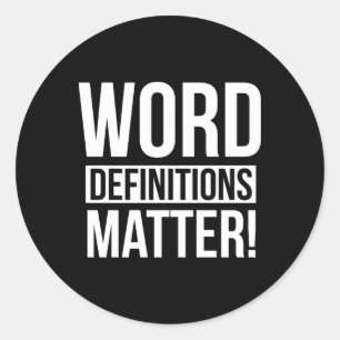 Aufkleber für Word-Definitionen