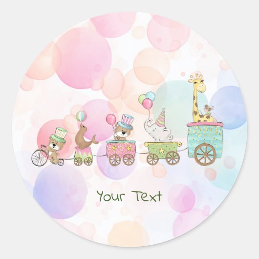 Aufkleber für Zirkustiere (Vorderseite)