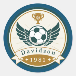 Aufkleber - Fußball - Personalisiert - Name hinzuf