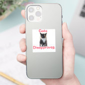 Aufkleber Gato lehnt ab (Telefon)