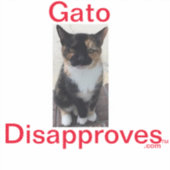 Aufkleber Gato lehnt ab (Vorderseite)