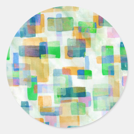 Aufkleber | Gebäude blockiert rosa Meeresfrüchte (Vorderseite)