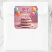 Aufkleber (Geburtstagsfeier) (Tasche)