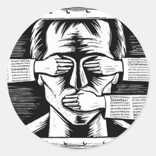 Aufkleber gegen jede Art von Zensur