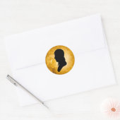 Aufkleber "Gentleman Silhouette on Gold" (Umschlag)