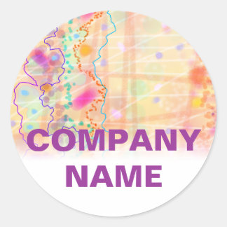 Aufkleber - gerade pfirsichfarben