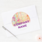 Aufkleber - gerade pfirsichfarben (Umschlag)