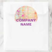 Aufkleber - gerade pfirsichfarben (Tasche)