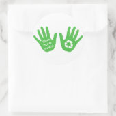 Aufkleber gerecycelt (Tasche)