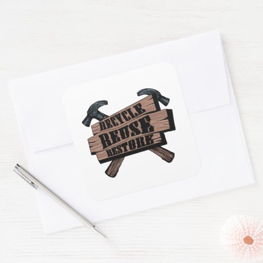 Aufkleber gerecycelt (Umschlag)