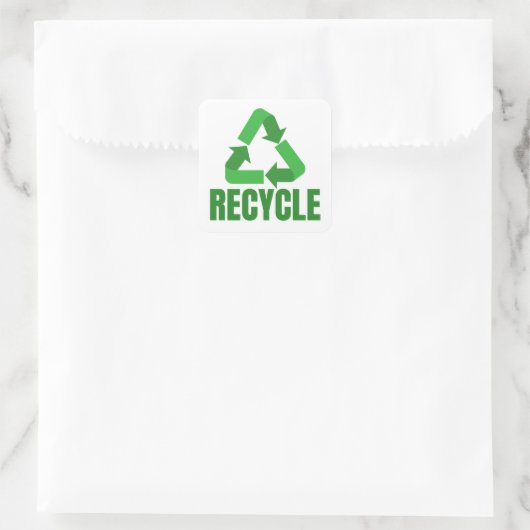 Aufkleber gerecycelt (Tasche)