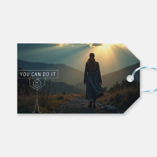 Aufkleber Geschenkanhänger (Vorderseite (Horizontal))