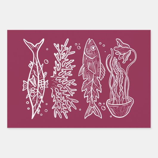 Aufkleber Geschenkpapier Set (Vorderseite)