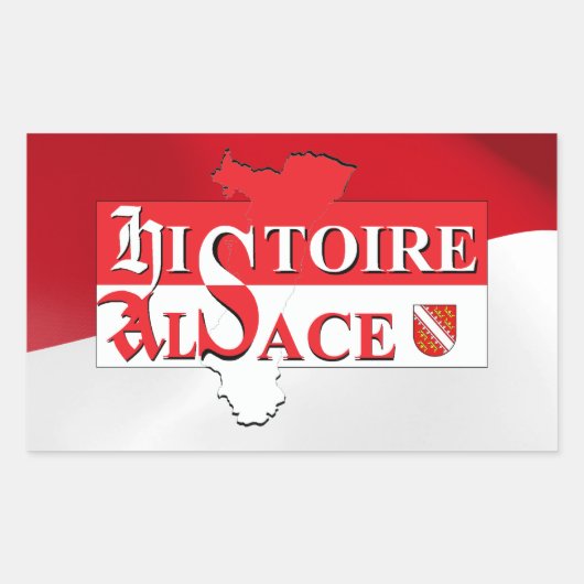 Aufkleber Geschichte Elsass - Elsàss Gschicht (Vorderseite)