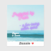 Aufkleber - Geschützt durch Trish (Blatt)