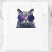 Aufkleber, glänzend, 4,5 x 2,7 Zoll (4 s) Rechteckiger Aufkleber (Tasche)