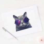 Aufkleber, glänzend, 4,5 x 2,7 Zoll (4 s) Rechteckiger Aufkleber (Umschlag)