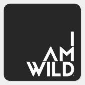 Aufkleber, glänzend quadratischer aufkleber (Vorderseite)