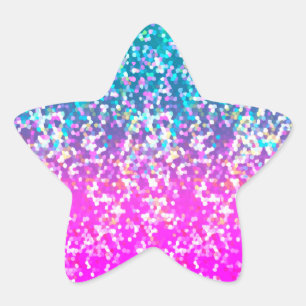 Aufkleber-Glitzer-Grafik Stern-Aufkleber
