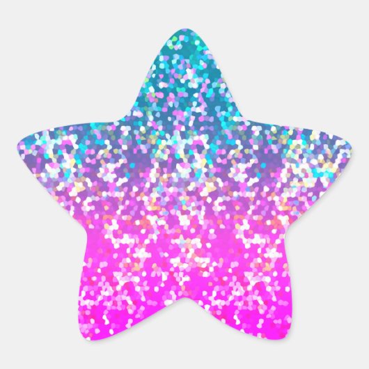 Aufkleber-Glitzer Graphic Stern-Aufkleber (Vorderseite)