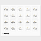Aufkleber - Glitzer Herz-Fab-Brautparty (Blatt)