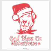 Aufkleber glückliche Weihnachtsfeier (Blatt)