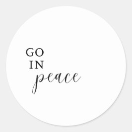 Aufkleber "Go in Peace"