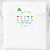 Aufkleber Go Vegan (Tasche)