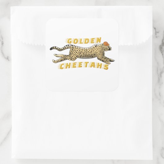 Aufkleber - Golden Cheetahs (Tasche)