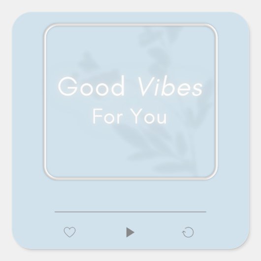 Aufkleber "Good Vibes" (Vorderseite)