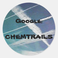 Aufkleber: Google Chemtrails