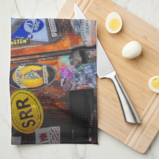 Aufkleber Handtuch (Viertel Falte)