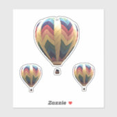 Aufkleber - Heißluftballons (Blatt)