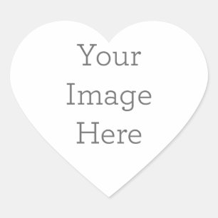 Aufkleber Herzform selbst gestalten