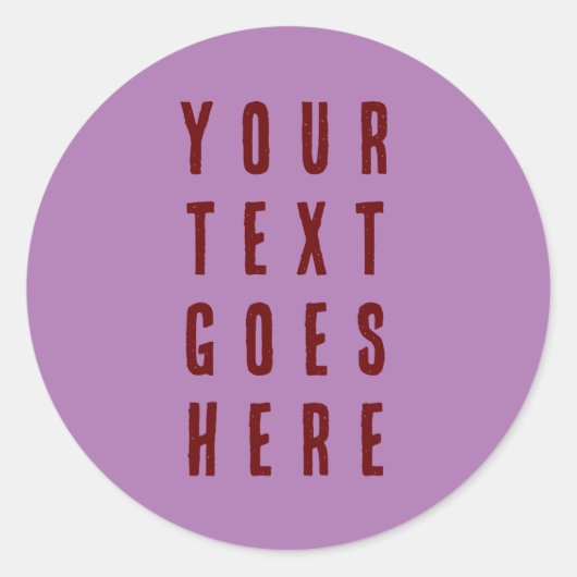 Aufkleber hier lila bordeauxfarben bearbeiten (Vorderseite)