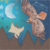 Aufkleber - hoher Flug (Vorderseite)