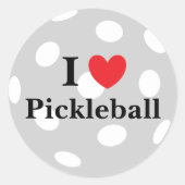 Aufkleber "I Liebe Pickleball" (Vorderseite)