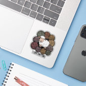 Aufkleber "I Liebe strickt" (Laptop mit iPhone)