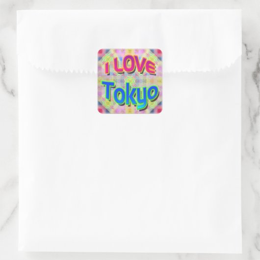 Aufkleber "I LIEBE Tokyo" (Tasche)