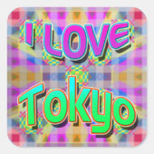 Aufkleber "I LIEBE Tokyo" (Vorderseite)