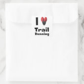 Aufkleber „I love Trail Running " (Tasche)
