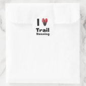 Aufkleber „I love Trail Running " (Tasche)