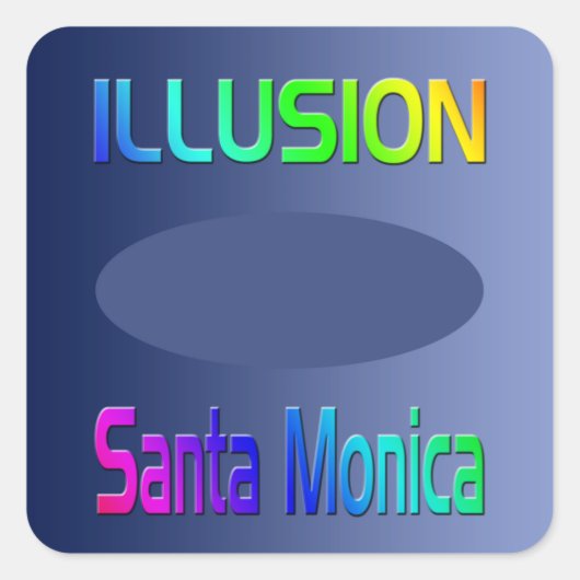 Aufkleber "ILLUSION Santa Monica"! (Vorderseite)