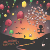 Aufkleber - im Fluss (Vorderseite)