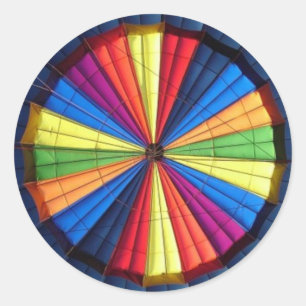 Aufkleber im Heißluftballon